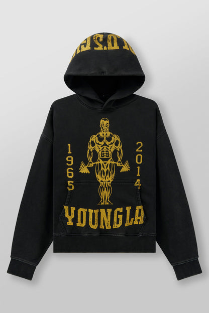 YoungLA 5152 - Golds Gym New Age Pullovers Black Wash
