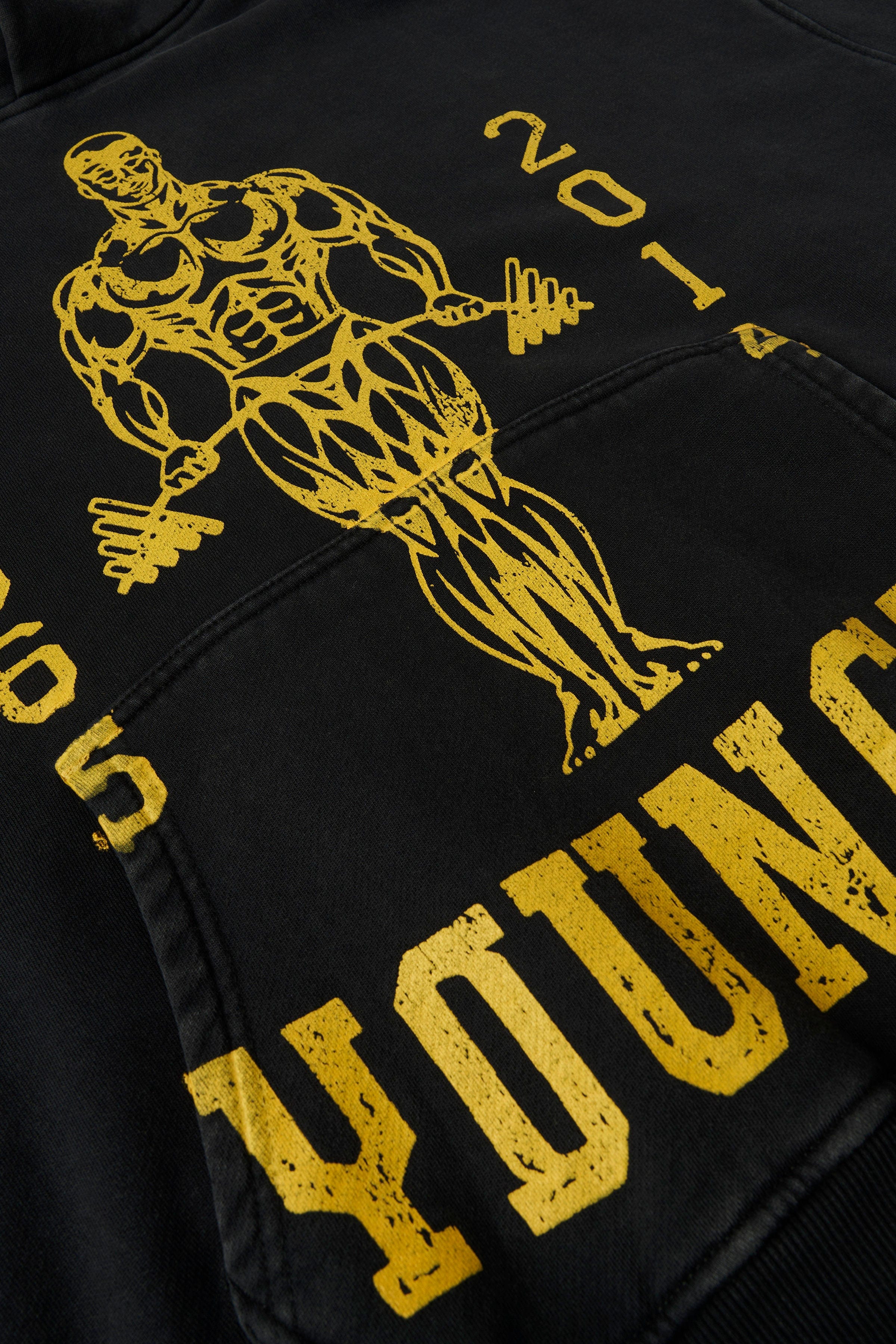 YoungLA 5152 - Golds Gym New Age Pullovers Black Wash
