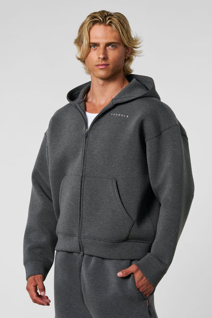 YoungLA 5156 - Scuba Zip-ups Charcoal Heather