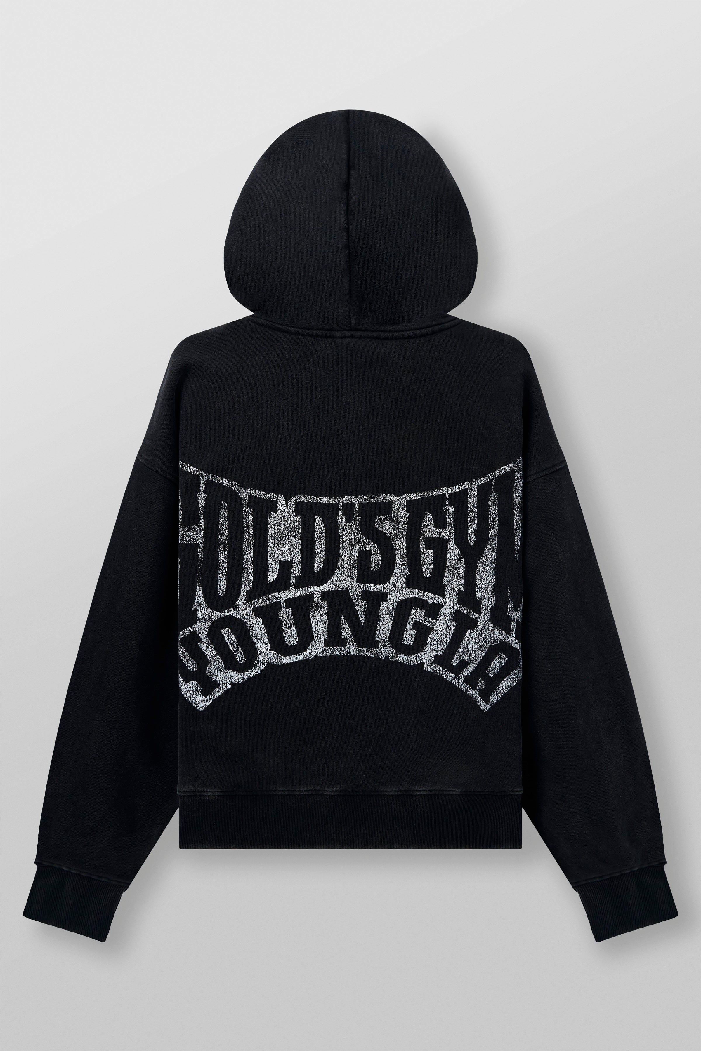 YoungLA 5162 - Golds Gym Throwback Zip-ups Black Wash
