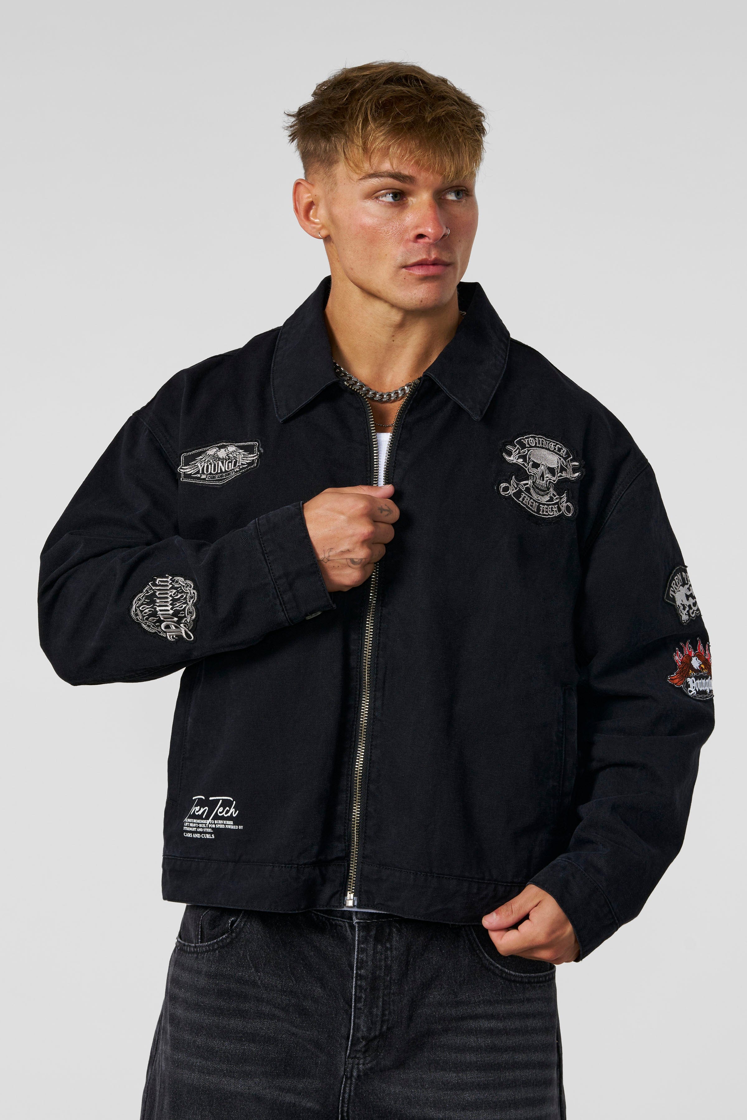 YoungLA 5194 - Cars & Curls - Shop Jackets Black
