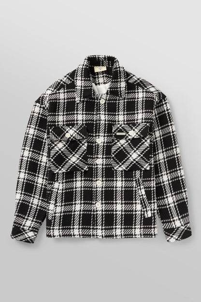 YoungLA 519 -  Woven Flannel Jackets Black/White