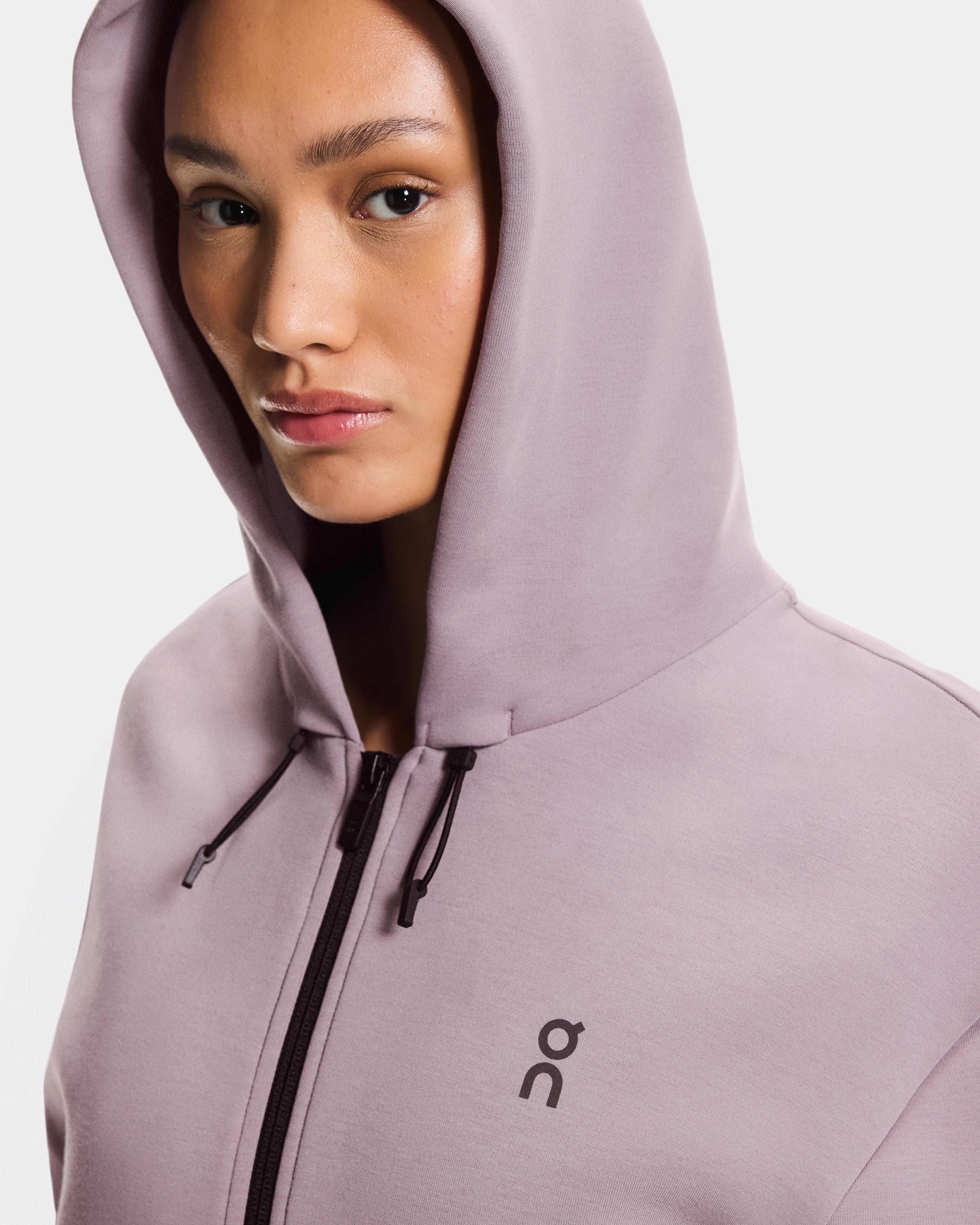 On Focus Tech Zip Hoodie Heron (Women'S)