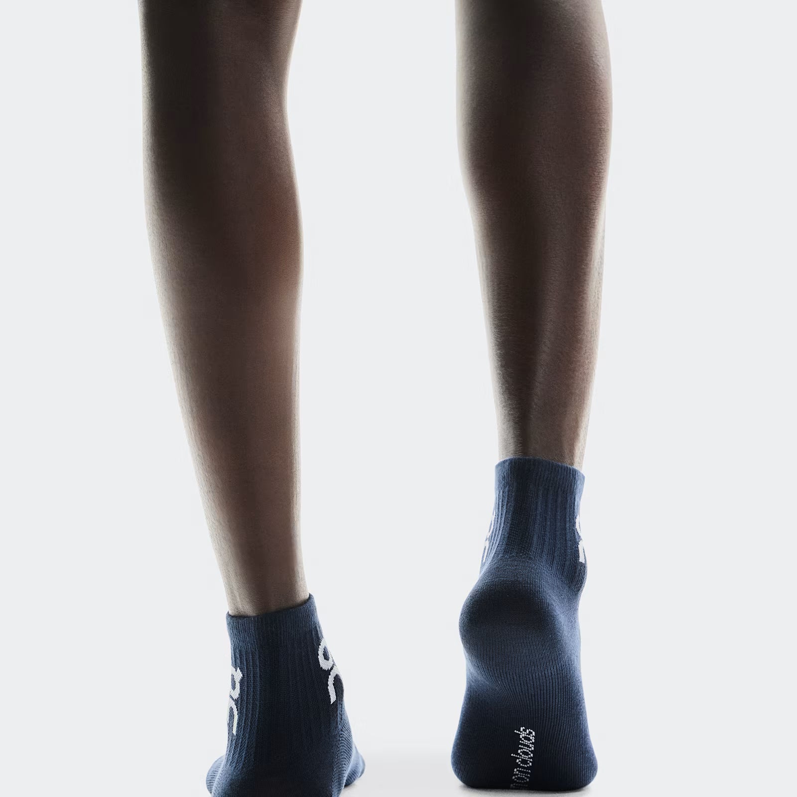 On Logo Sock Mid 3P Navy