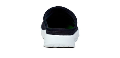 Oofos Men's Mesh Slipper White & Black
