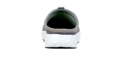 Oofos Men's Mesh Slipper White & Slate
