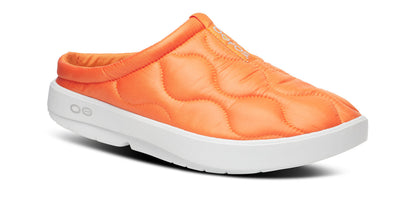 Oofos Men's Primaloft Slipper White & Explorer Orange Thermo