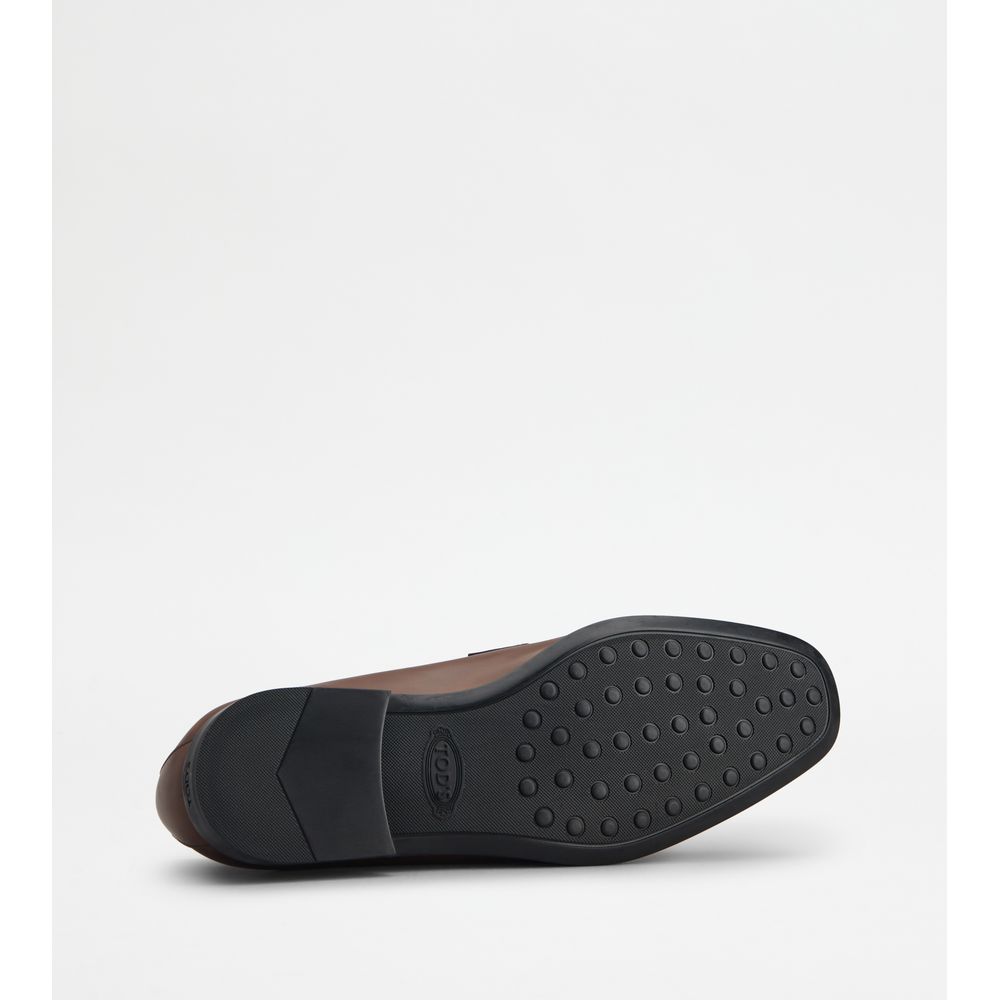 Tods Loafers In Leather Brown Mens