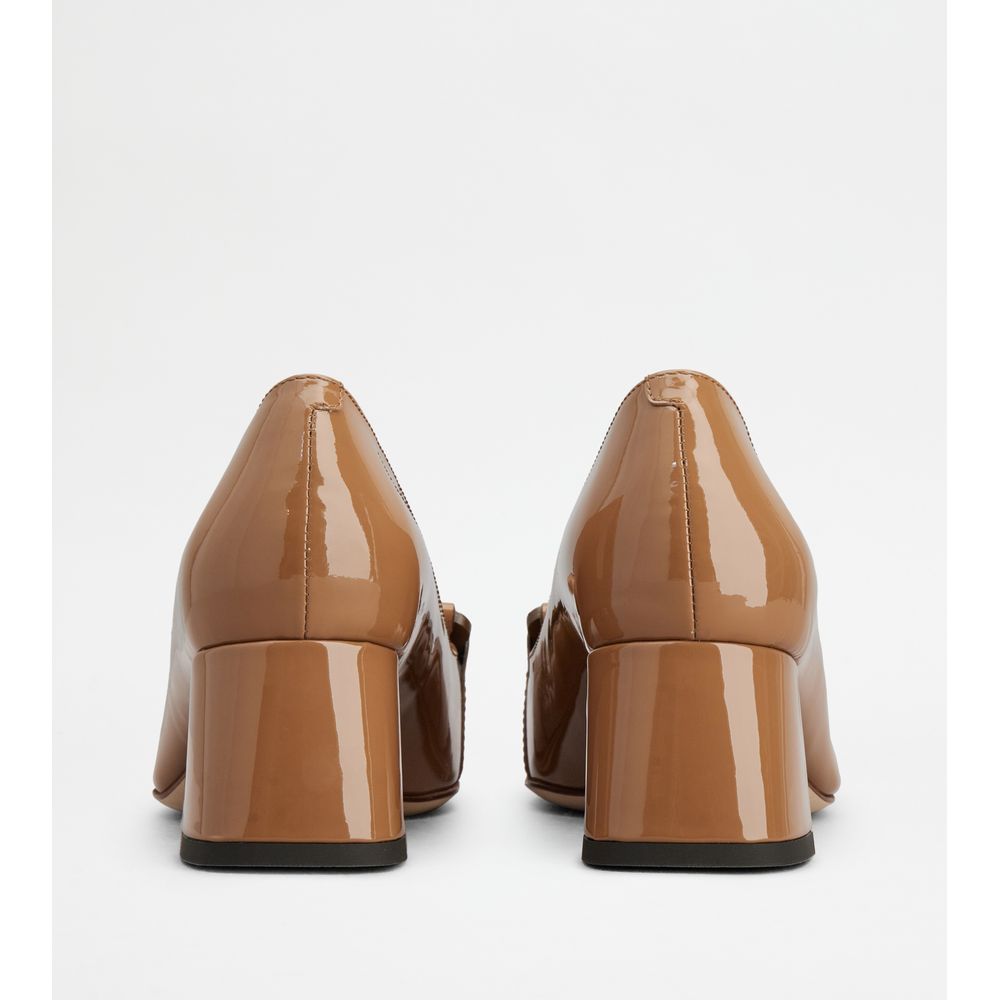 Tods Kate Pumps In Leather Brown Womens