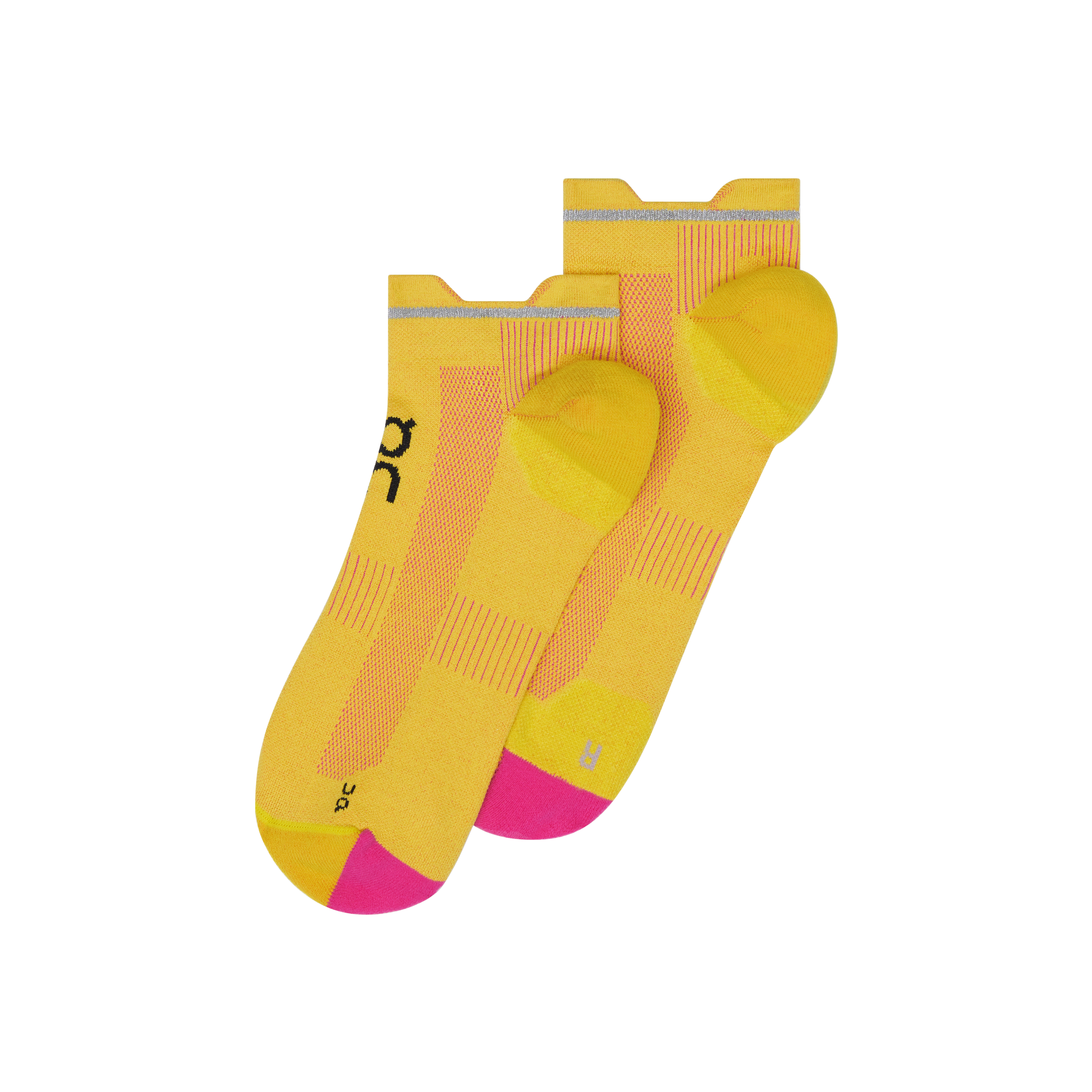 On Elite Run Sock Low Limelight | Pink