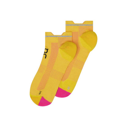 On Elite Run Sock Low Limelight | Pink