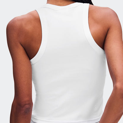 On All-Day Ribbed Tank White (Women'S)