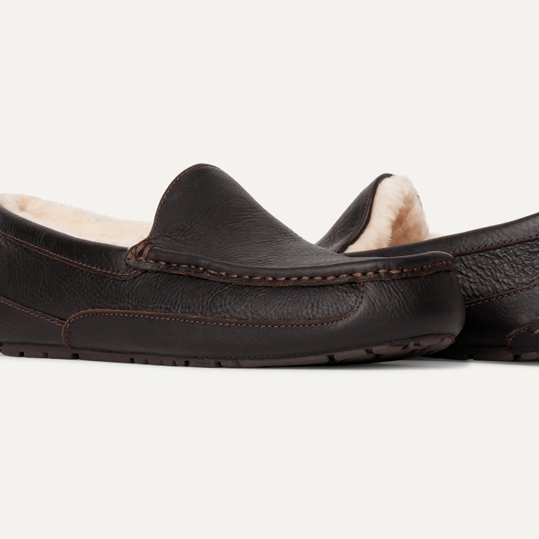 Ugg Ascot Leather Slipper Dark Spice