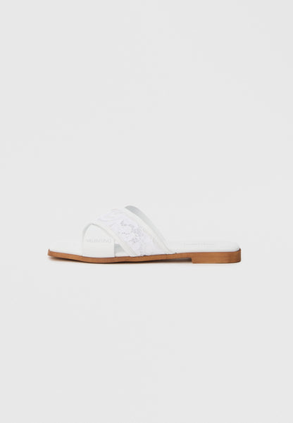 Valentino Mules - White