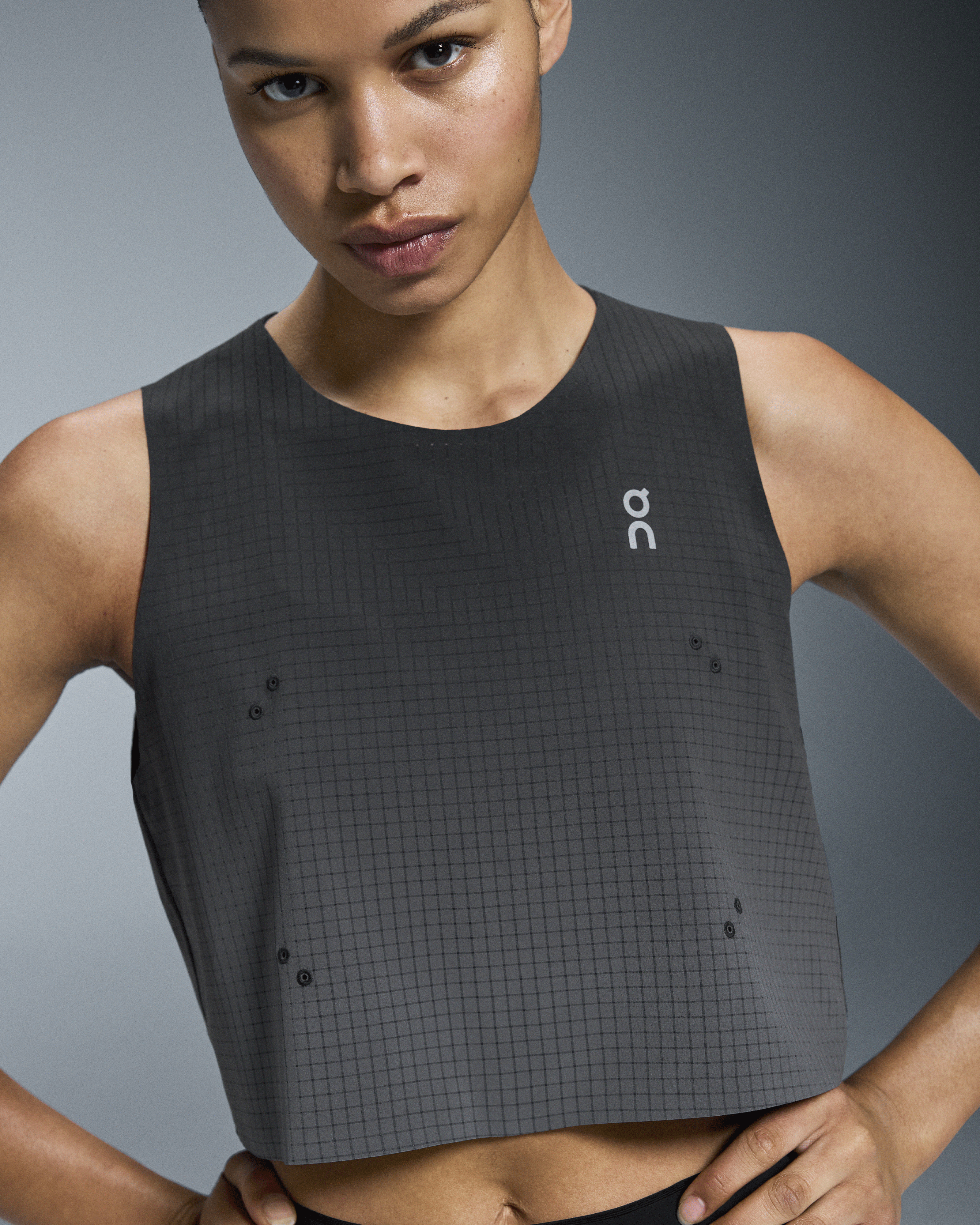 On Pace Tank Black | Iron (Women'S)