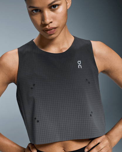 On Pace Tank Black | Iron (Women'S)