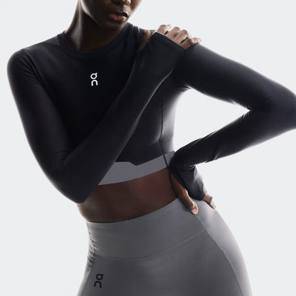 On Train Long Sleeve Crop Black (Women'S)
