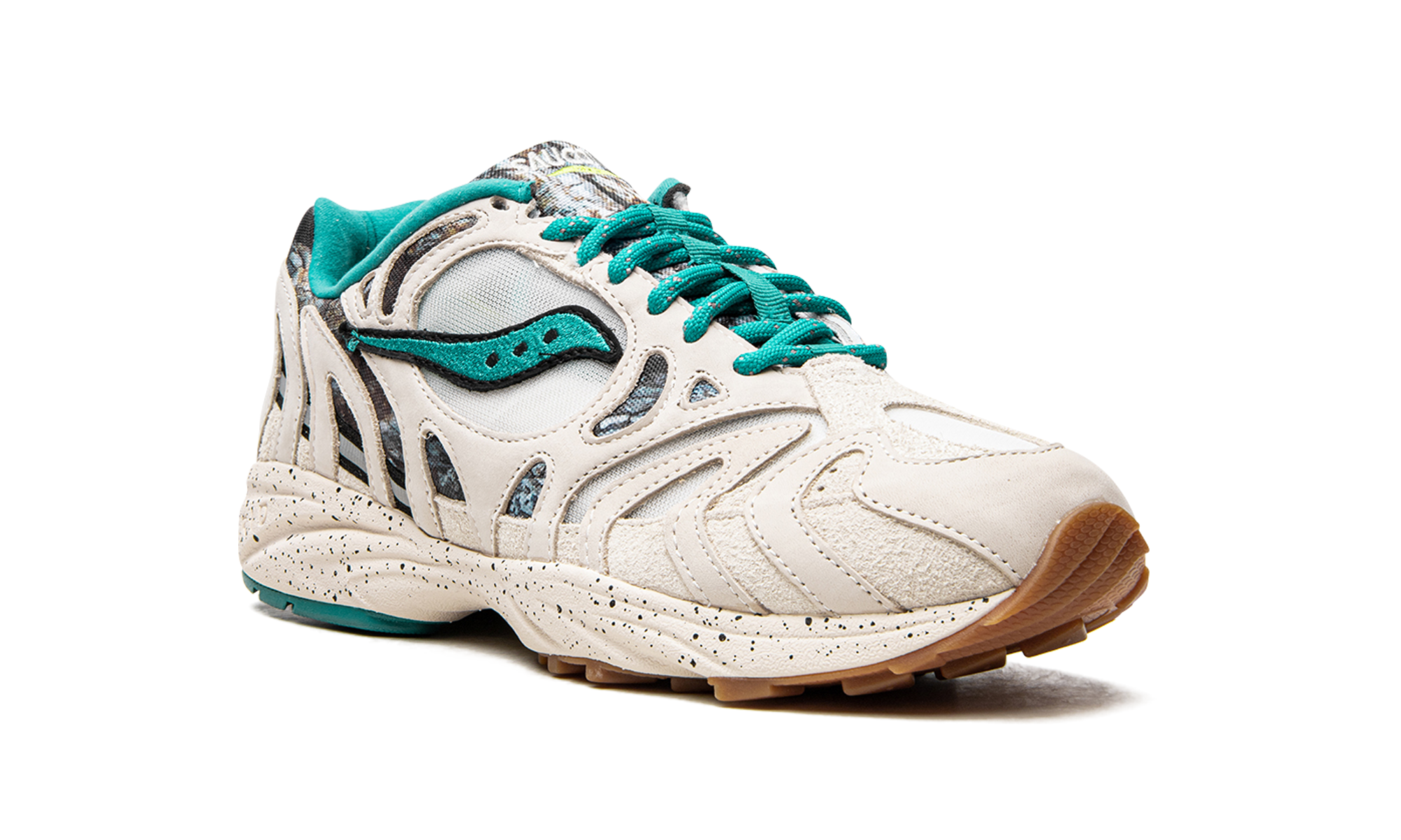 Saucony Grid Azura 2000 Reflect Camo Creme Blue