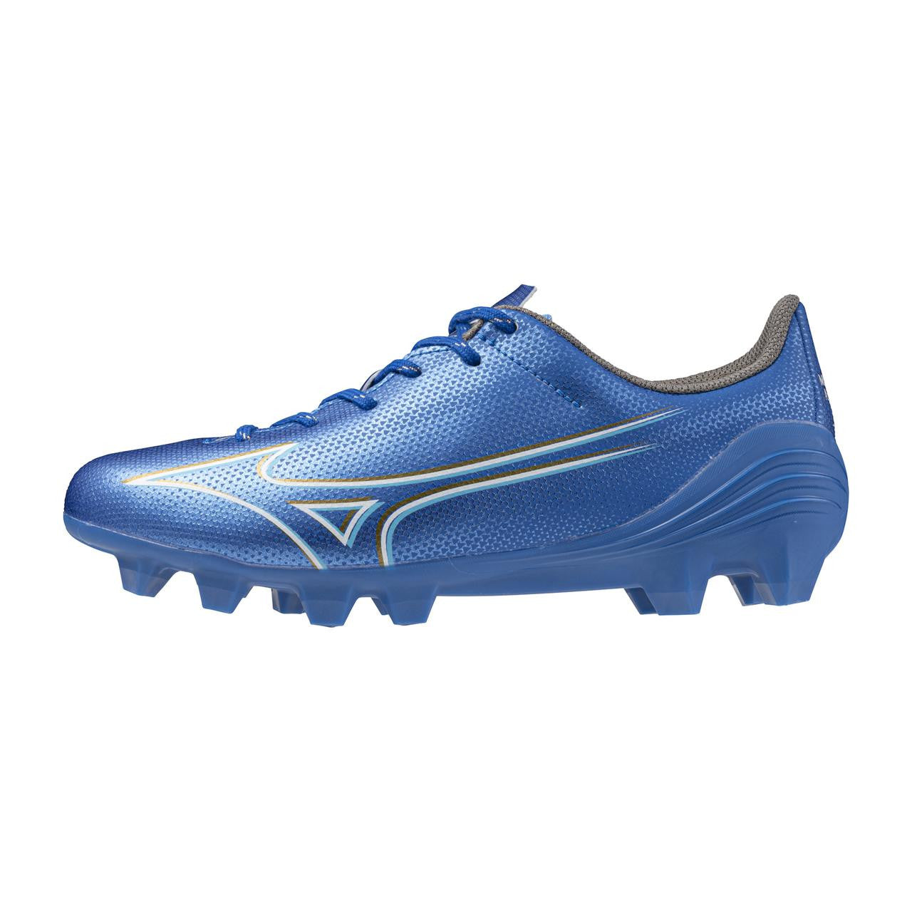 Mizuno Alpha Select Junior Fg Firm Ground Soccer Cleat White Gold