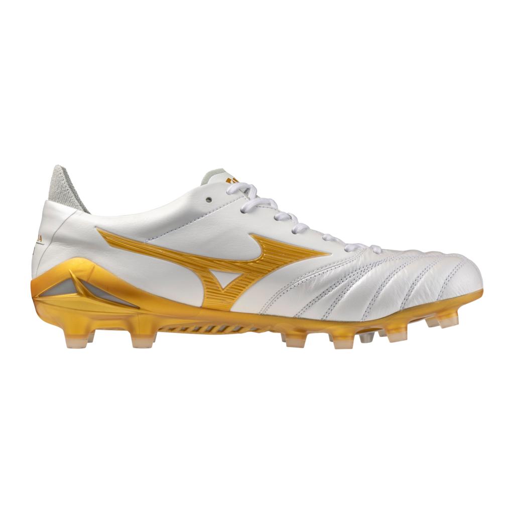 Mizuno Morelia Neo Iv Fg Firm Ground Made In Japan Kl Soccer Cleat White Gold