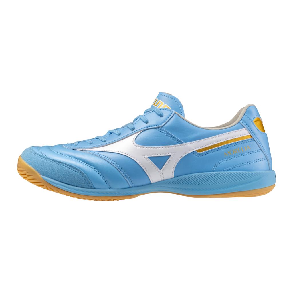 Mizuno Morelia Sala Elite In Indoor Soccer Shoe Celeste White