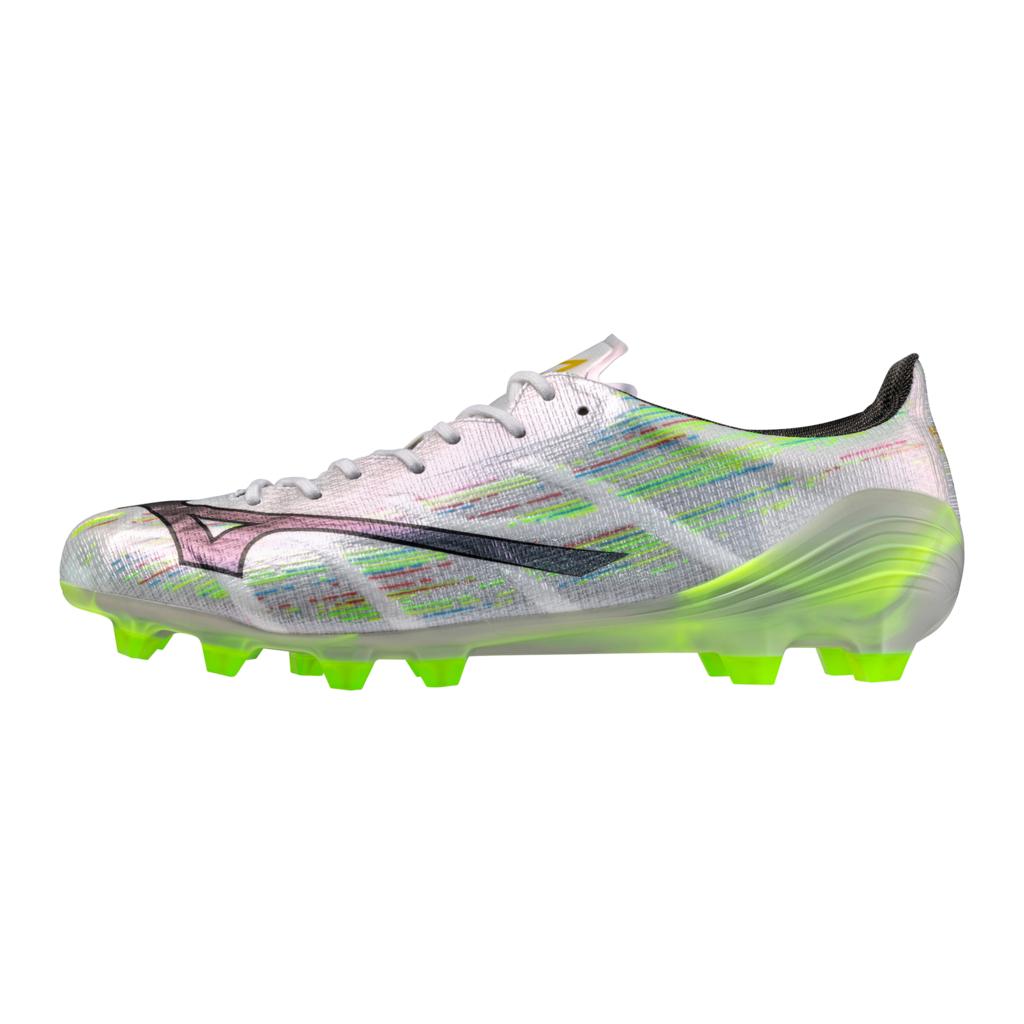 Mizuno Alpha Ii Japan Fg Firm Ground Made In Soccer Cleat White Neon Green