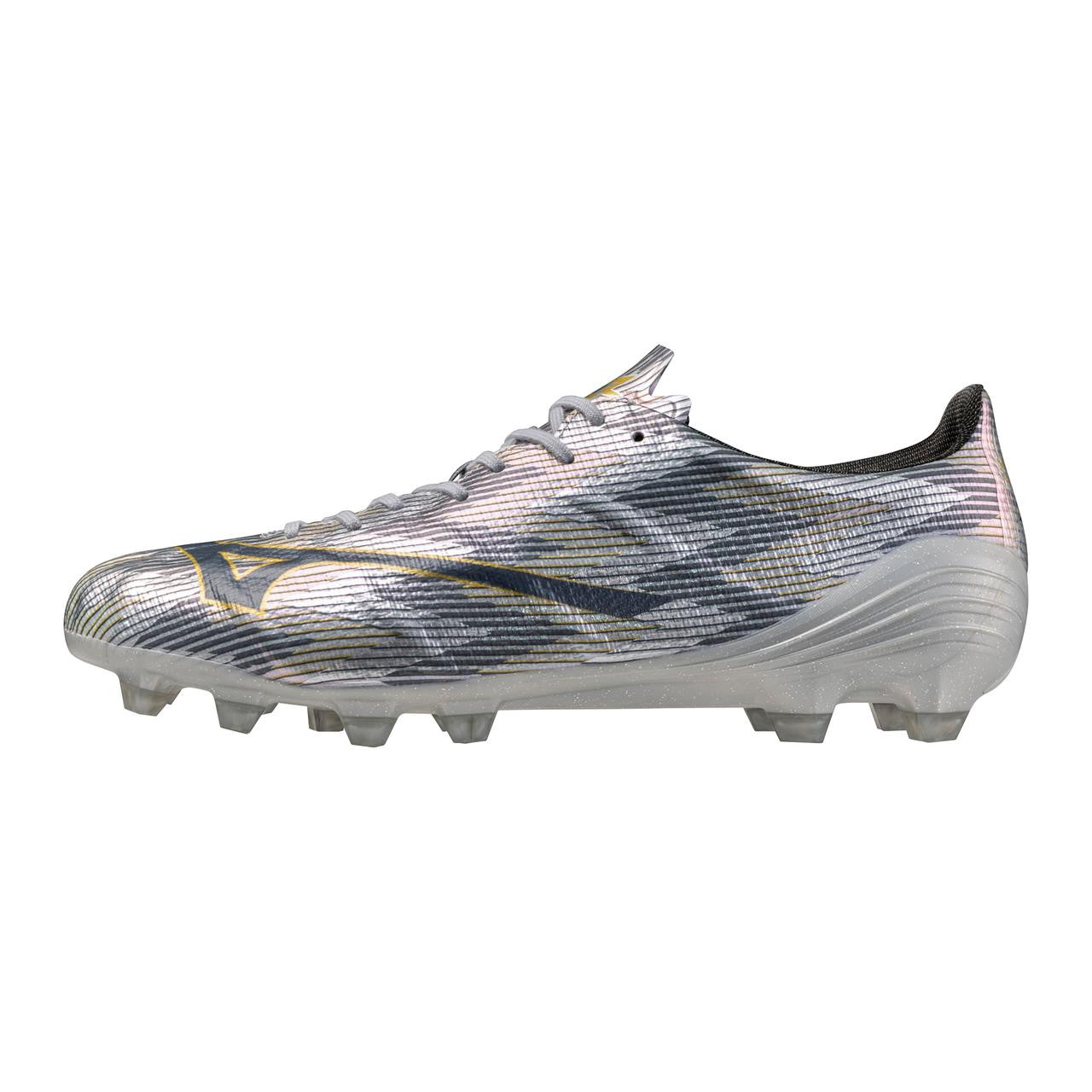 Mizuno Alpha Ii Elite Fg Firm Ground Soccer Cleat Silver Gold