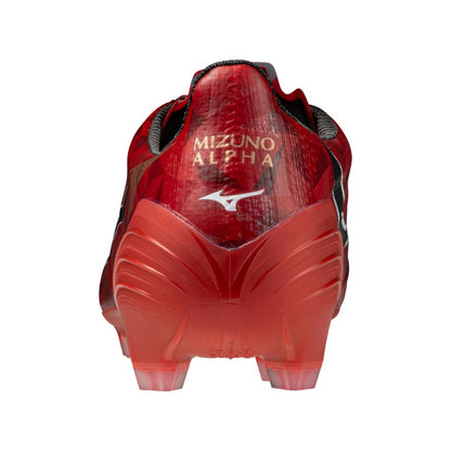 Mizuno Alpha Ii Elite Fg Firm Ground Soccer Cleat Red Black