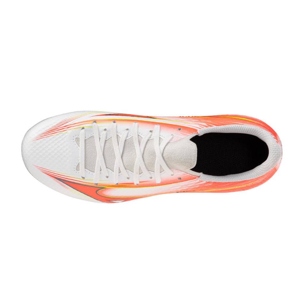 Mizuno Alpha Iii Select Junior Fg Firm Ground Soccer Cleat White Lava Orange