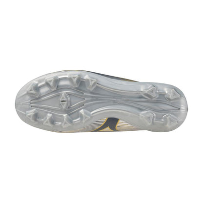 Mizuno Alpha Ii Select Junior Fg Firm Ground Soccer Cleat Silver Gold