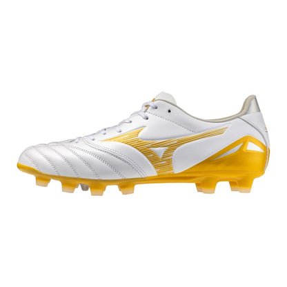 Mizuno Morelia Neo Iv Pro Fg Firm Kl Ground Soccer Cleat White Gold