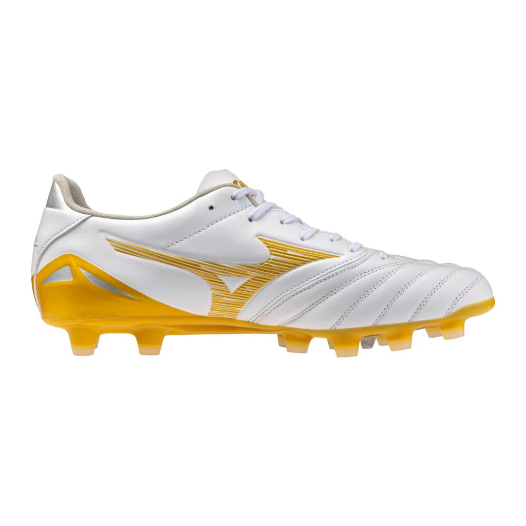 Mizuno Morelia Neo Iv Pro Fg Firm Kl Ground Soccer Cleat White Gold