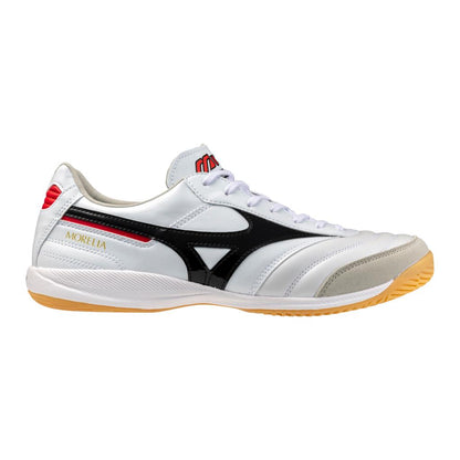 Mizuno Morelia Sala Elite Indoor Soccer Shoe White Black