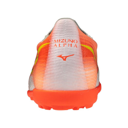 Mizuno Alpha Iii Pro All Surface Turf Soccer Shoe White Lava Orange