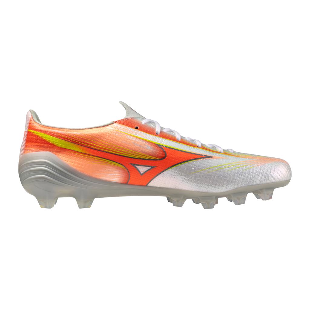 Mizuno Alpha Iii Elite Fg Firm Ground Soccer Cleat White Lava Orange