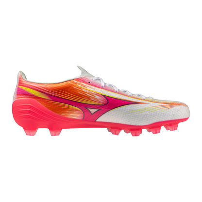 Mizuno Alpha Iii Pro Fg Firm Ground Soccer Cleat White Fuchsia Purple