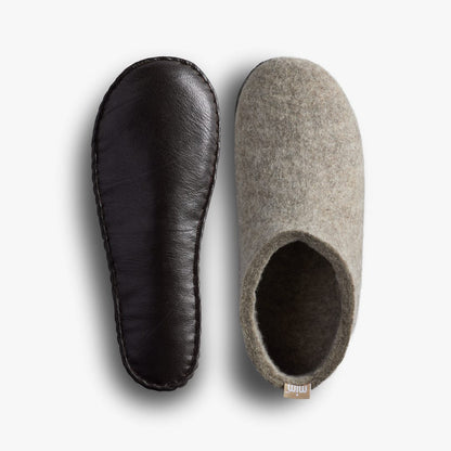 Vivobarefoot Mim Felt Slipper Ii Unisex Grey