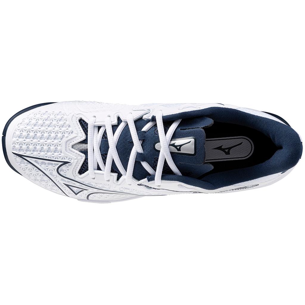 Mizuno Wave Exceed Tour 6 Ac Men's Tennis Shoe White Dress Blue