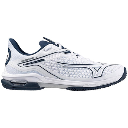 Mizuno Wave Exceed Tour 6 Ac Men's Tennis Shoe White Dress Blue