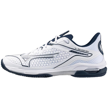 Mizuno Wave Exceed Tour 6 Ac Men's Tennis Shoe White Dress Blue