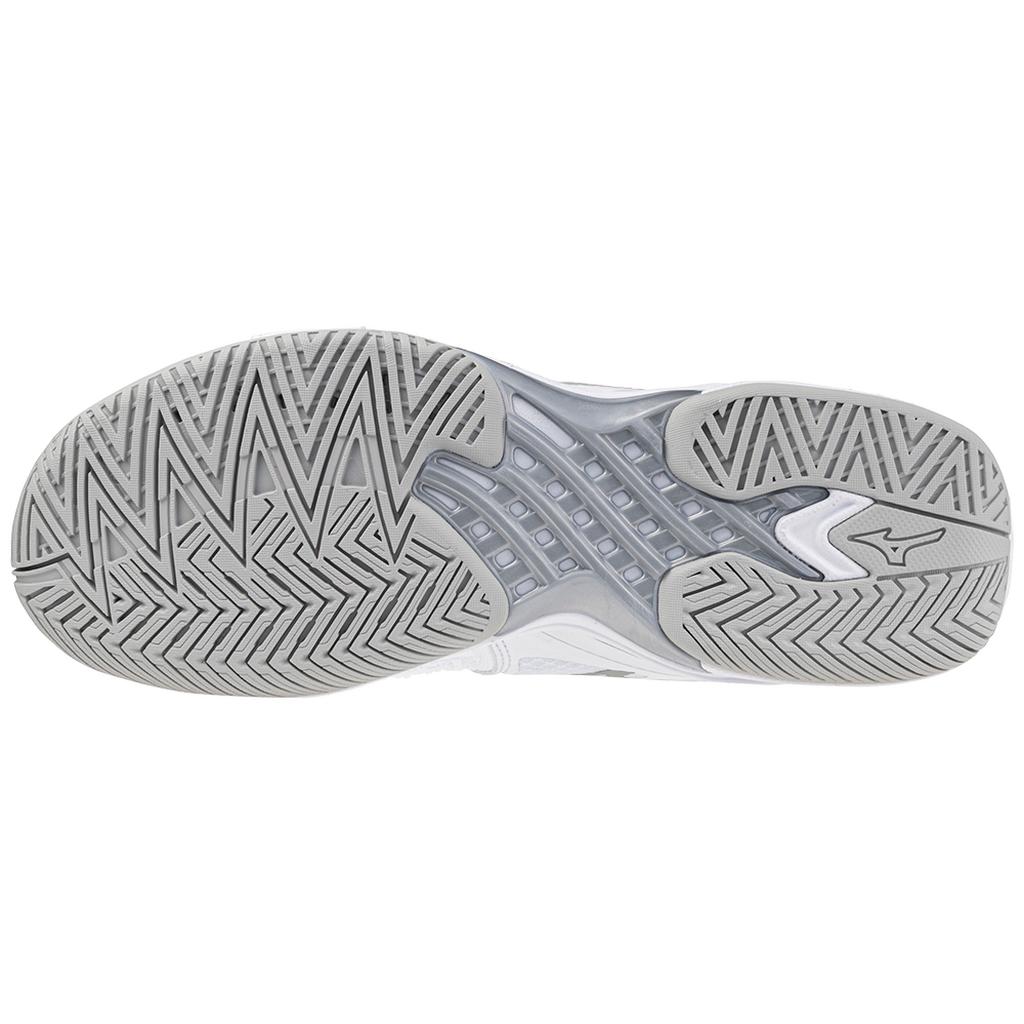Mizuno Wave Exceed Tour 6 Ac Women's Tennis Shoe White Silver