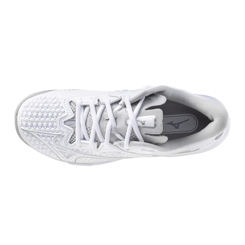 Mizuno Wave Exceed Tour 6 Ac Women's Tennis Shoe White Silver