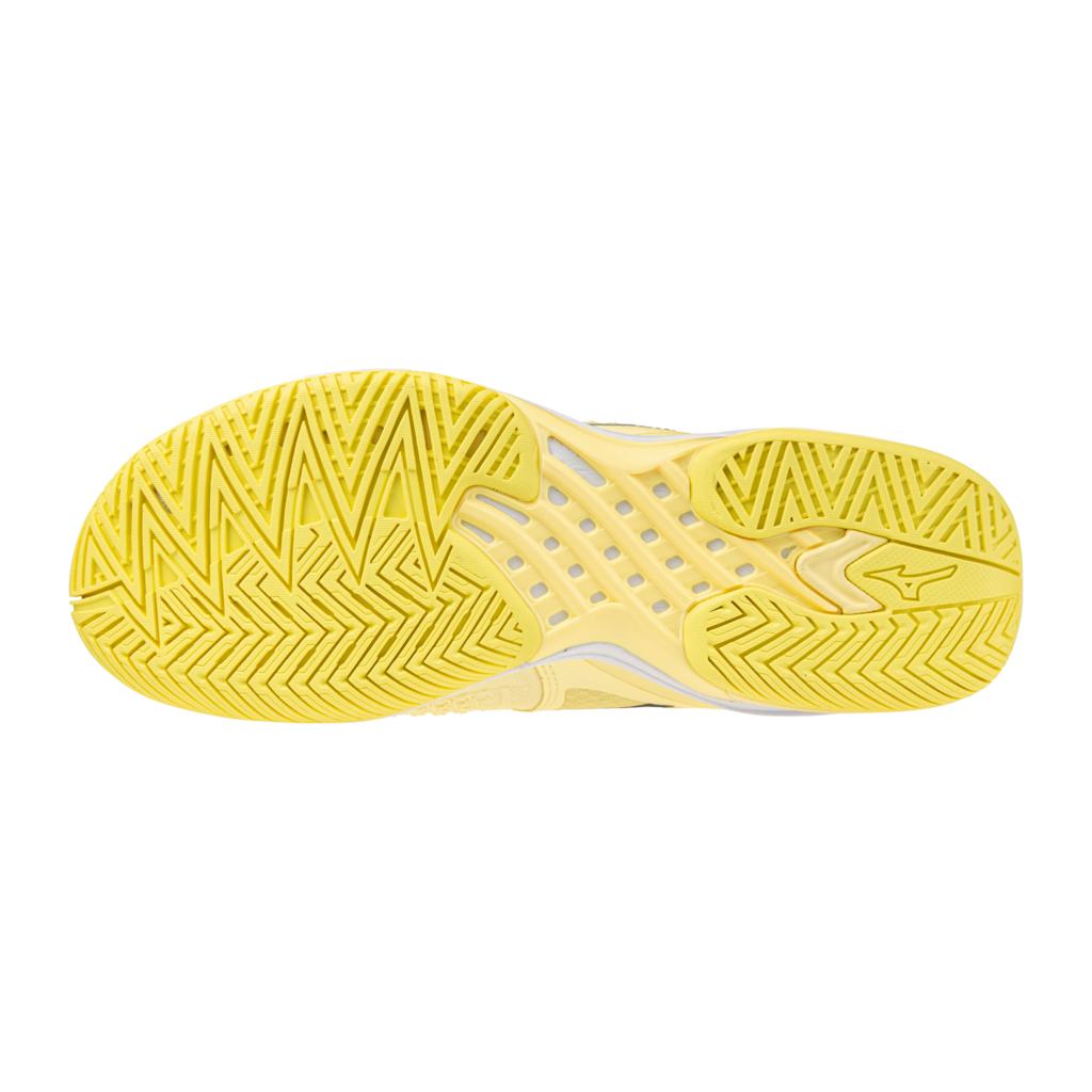 Mizuno Wave Exceed Tour 6 Ac Women's Tennis Shoe Pale Yellow Black Sand