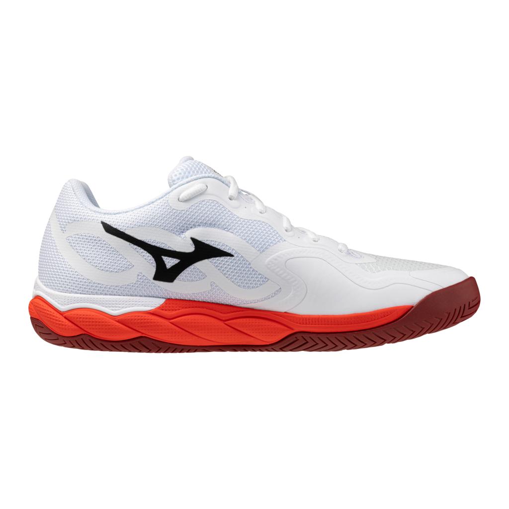 Mizuno Wave Enforce Court Ac Men's Tennis Shoe White Fiery Red