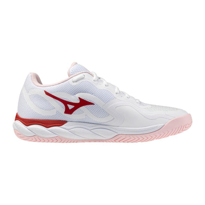 Mizuno Wave Enforce Court Ac Women's Tennis Shoe White Pinkesque