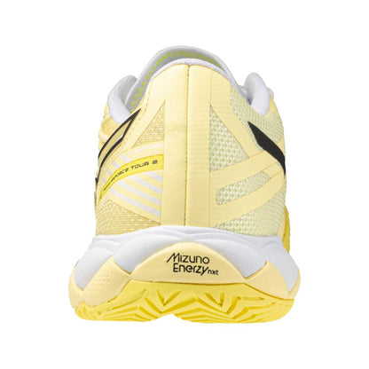Mizuno Wave Enforce Tour 2 Ac Women's Tennis Shoe Pale Yellow Black Sand