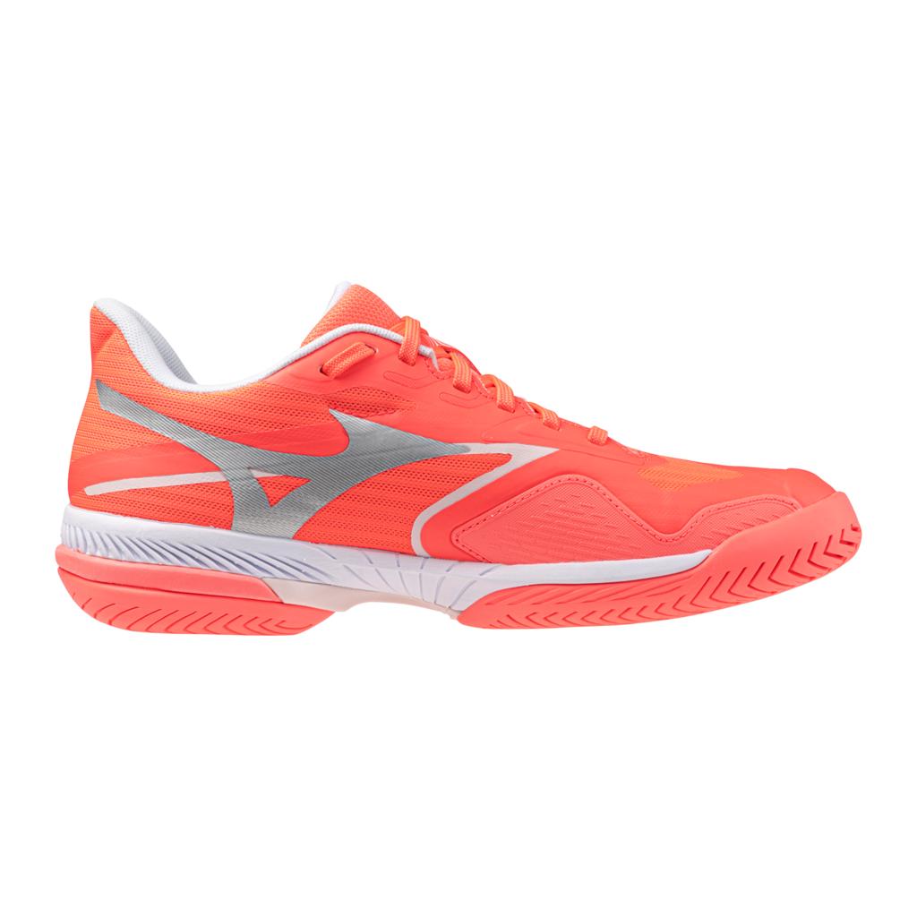Mizuno Wave Exceed Court Ac Women's Tennis Shoes Striking Coral White