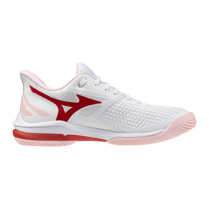 Mizuno Wave Exceed Tour 7 Ac Women's Tennis Shoe White Fiery Red