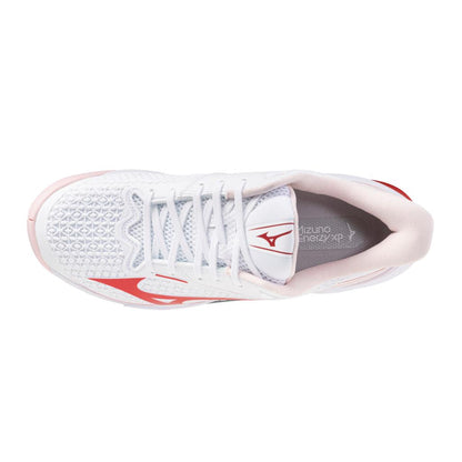 Mizuno Wave Exceed Tour 7 Ac Women's Tennis Shoe White Fiery Red