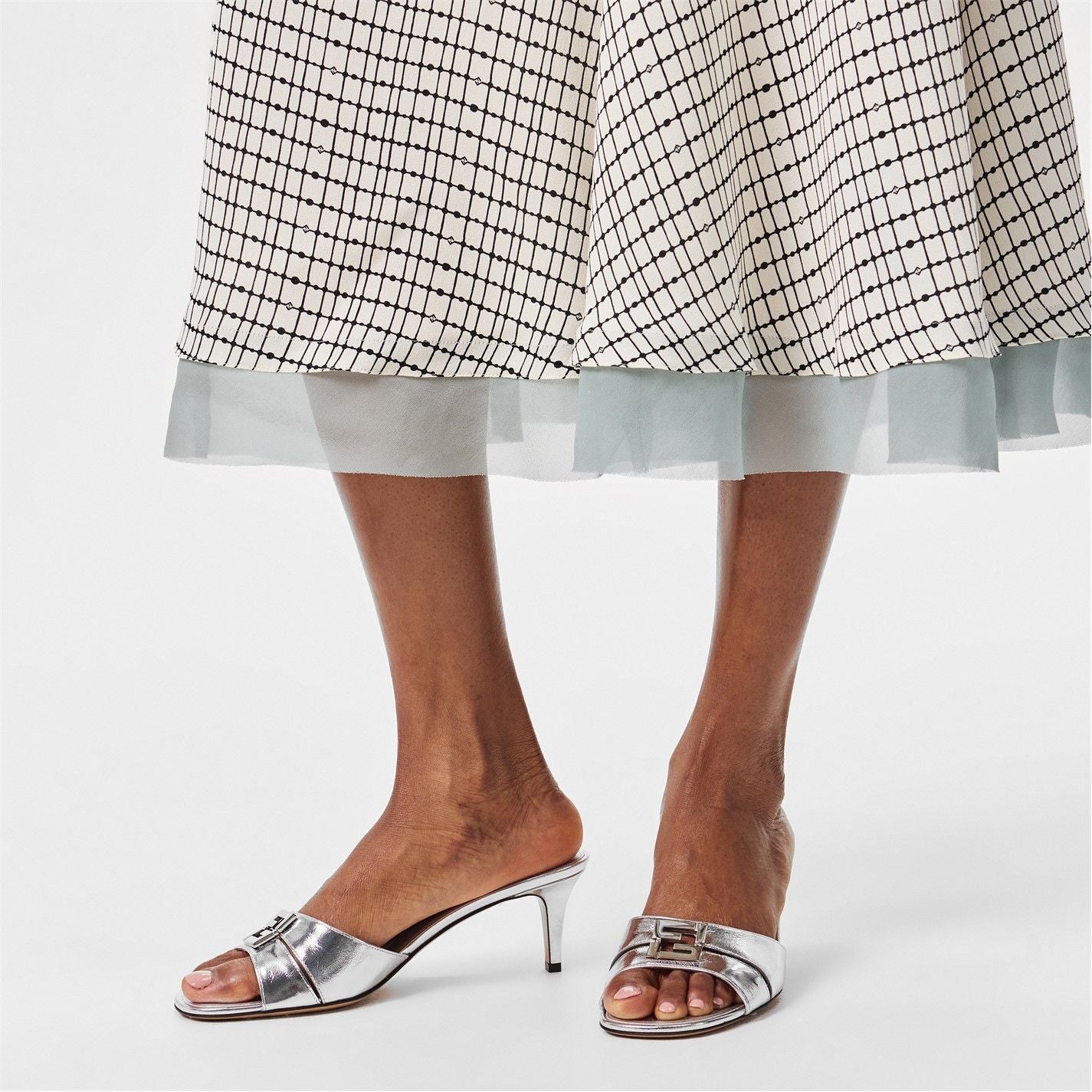  55mm Fold Heels Argento
